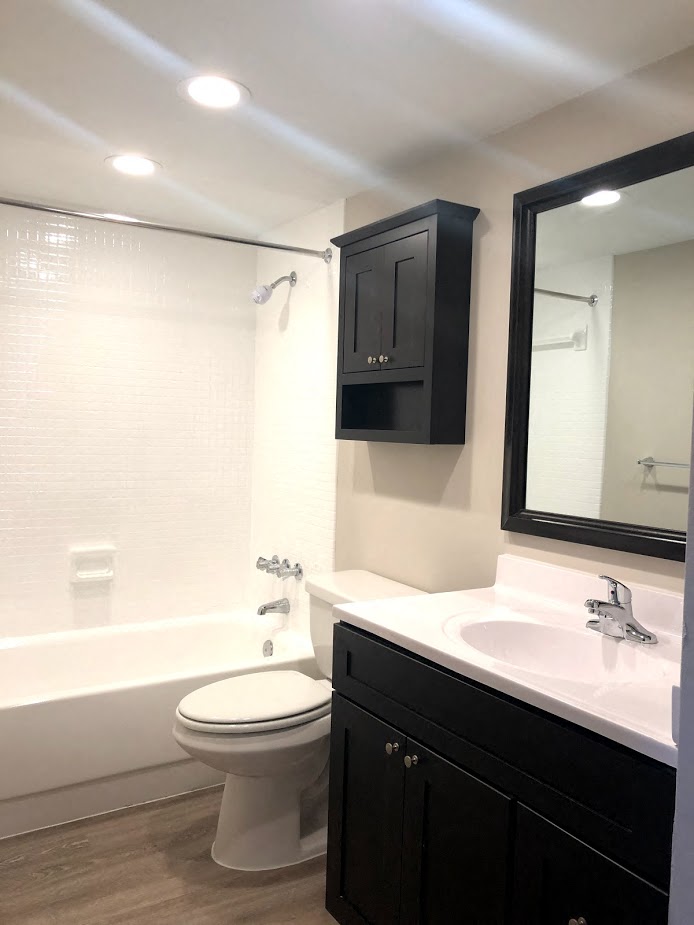 Photos And Video Of Imperial Gardens In Clearwater FL   1 Bedroom Renovated Bathroom 